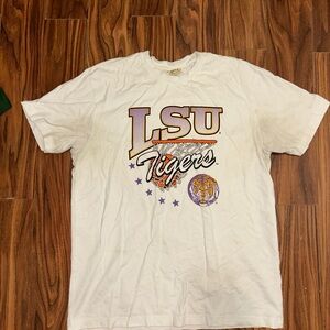White LSU Tigers Graphic T-Shirt